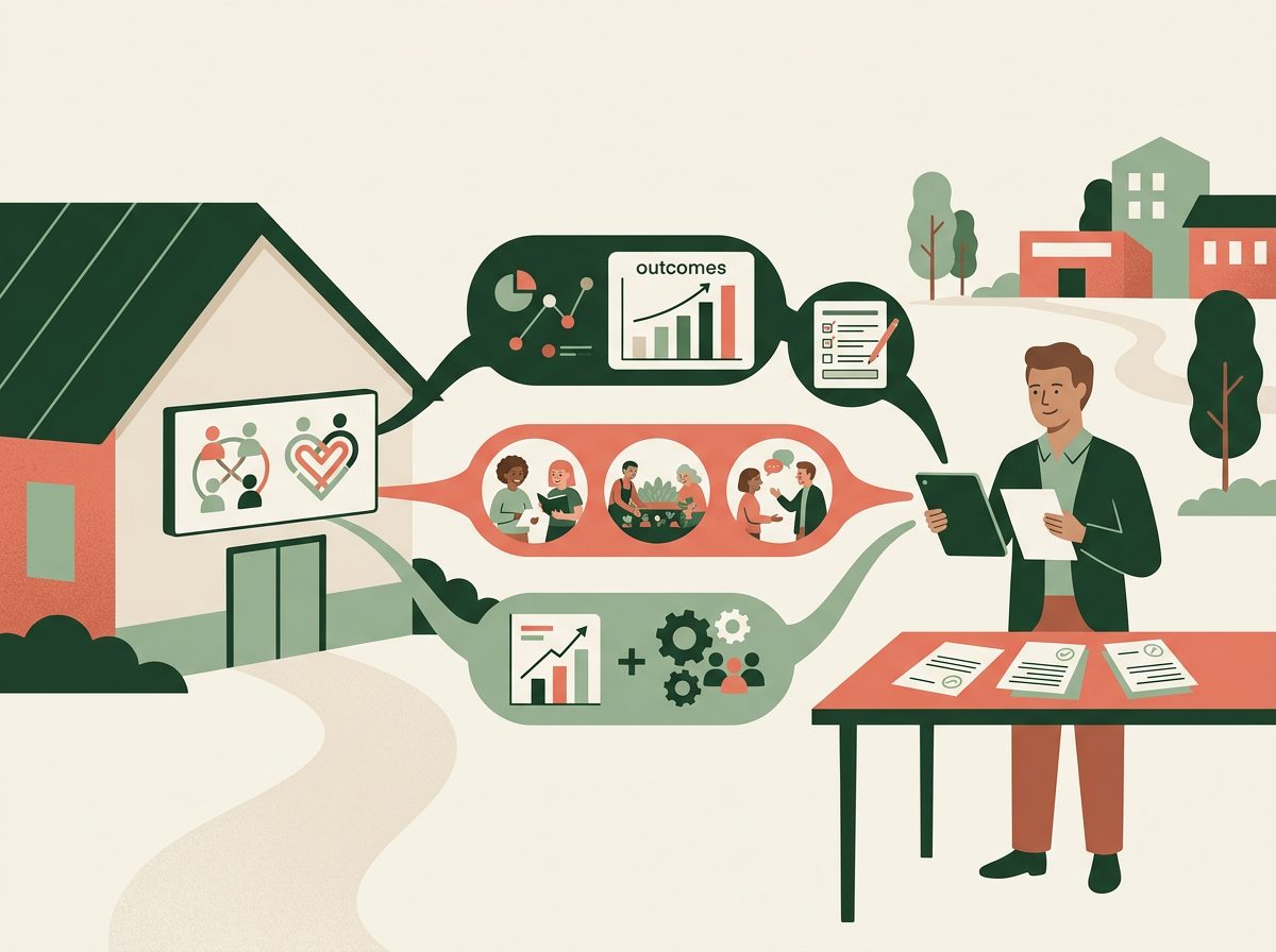 How CICs prove community benefit to funders illustration