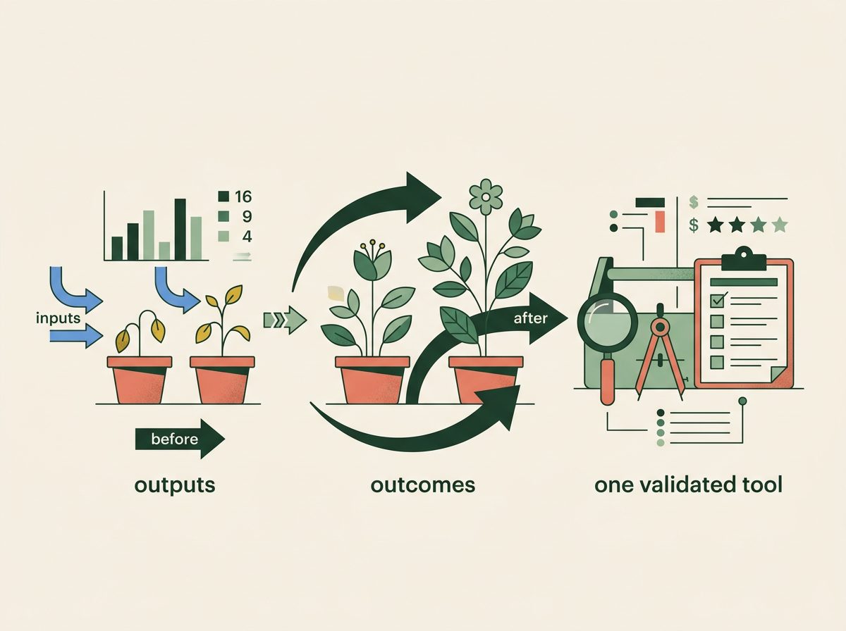 How to measure charity impact without a research team illustration