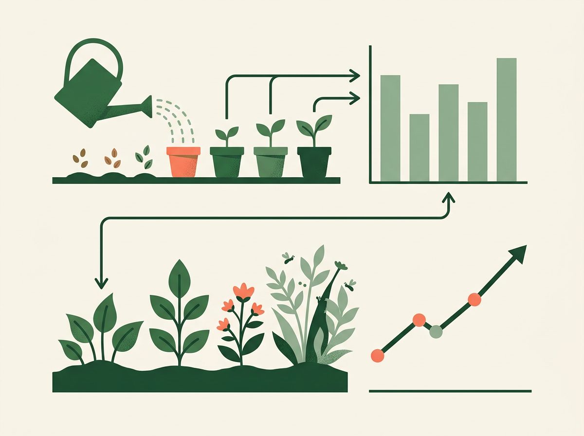 Outcomes vs outputs: the difference that wins funding illustration